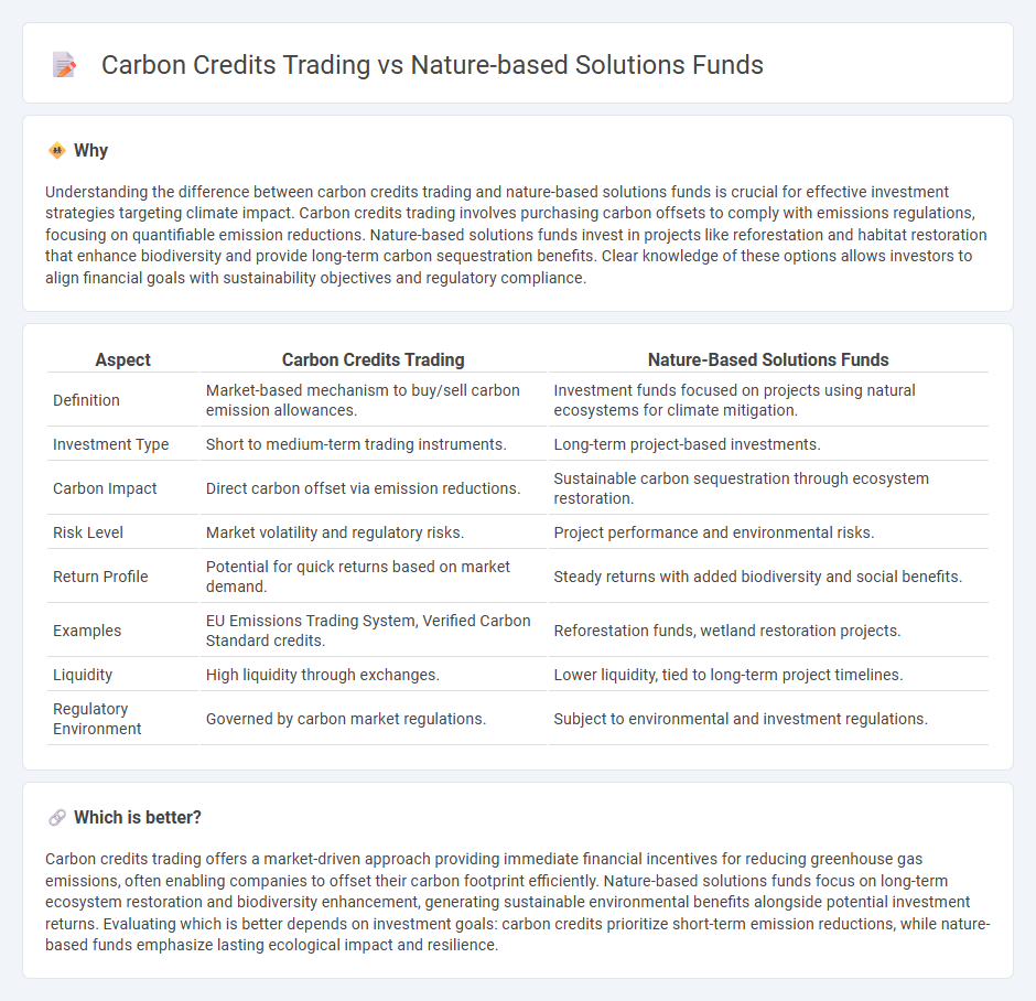 Carbon Credits Trading vs Nature-Based Solutions Funds in Investment