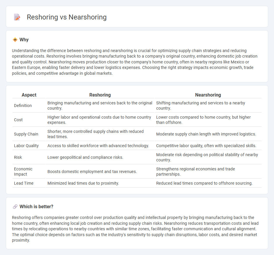 Reshoring vs Nearshoring in Economy