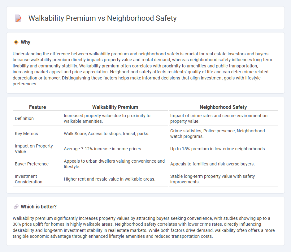 Walkability Premium vs Neighborhood Safety in Real Estate
