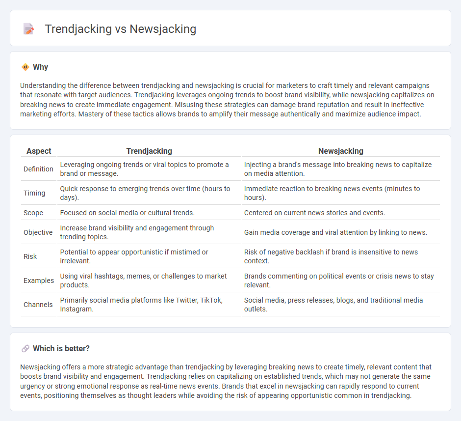 Trendjacking vs Newsjacking in Marketing