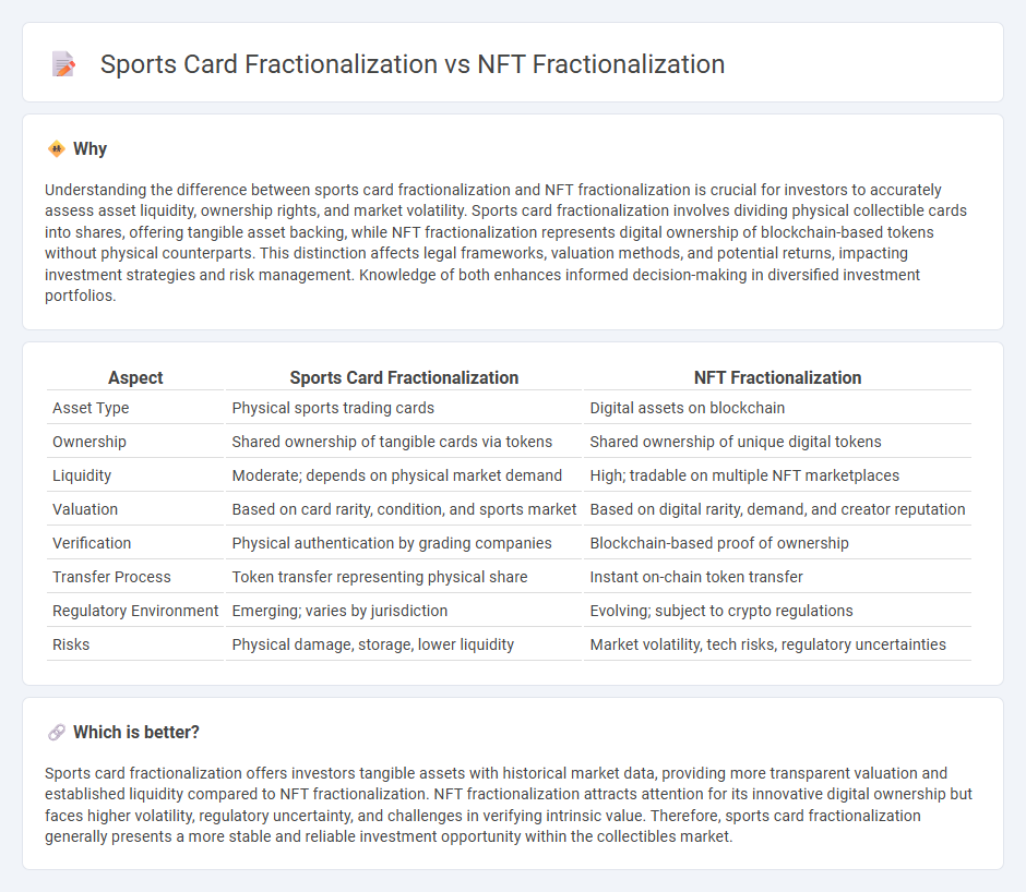 Sports Card Fractionalization vs Nft Fractionalization in Investment