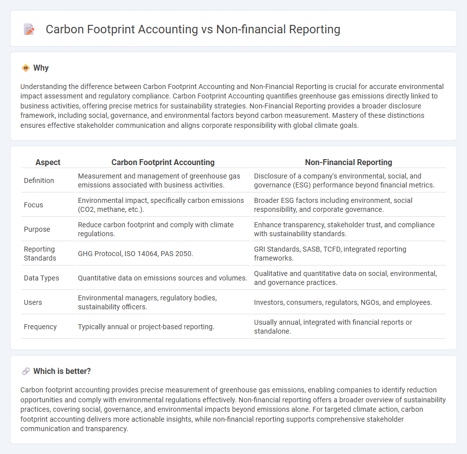 Carbon Footprint Accounting vs Non-Financial Reporting in Accounting