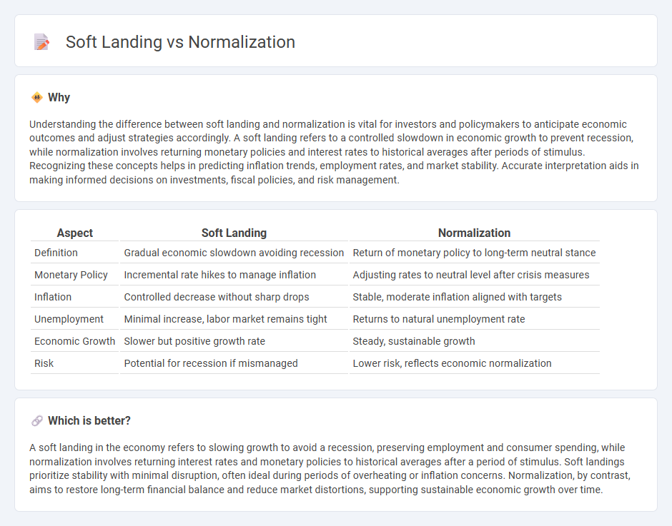 Soft Landing vs Normalization in Economy