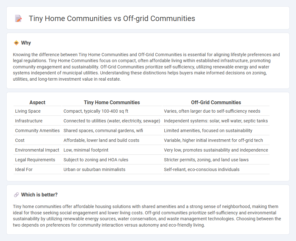 Tiny Home Communities vs Off-Grid Communities in Real Estate