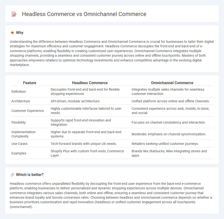 Headless Commerce vs Omnichannel Commerce in Commerce