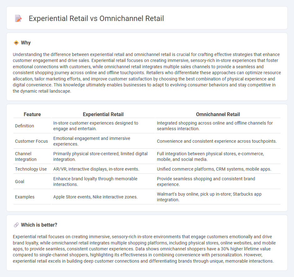 Experiential Retail vs Omnichannel Retail in Retail