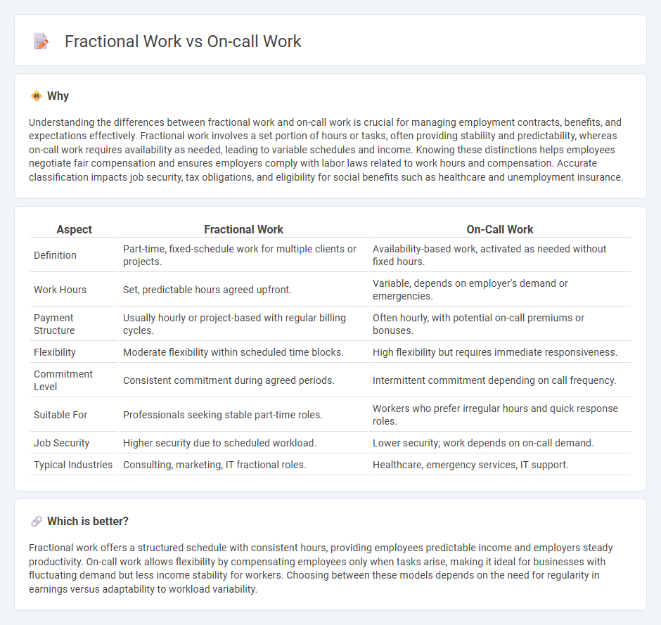 Fractional Work vs On-Call Work in Employment