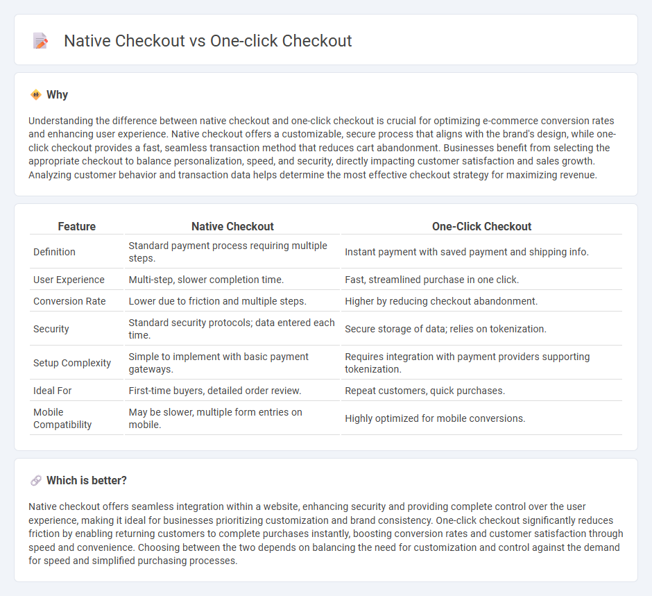 Native Checkout vs One-Click Checkout in Commerce