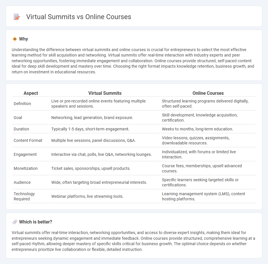 Virtual Summits vs Online Courses in Entrepreneurship