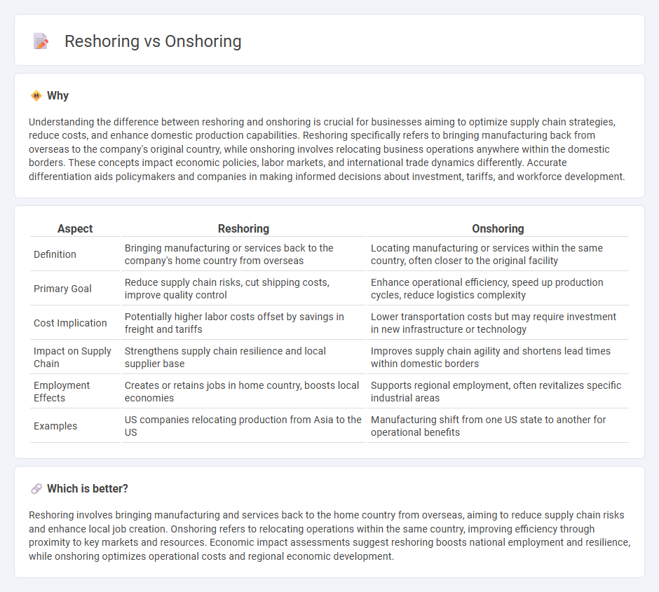 Reshoring vs Onshoring in Economy