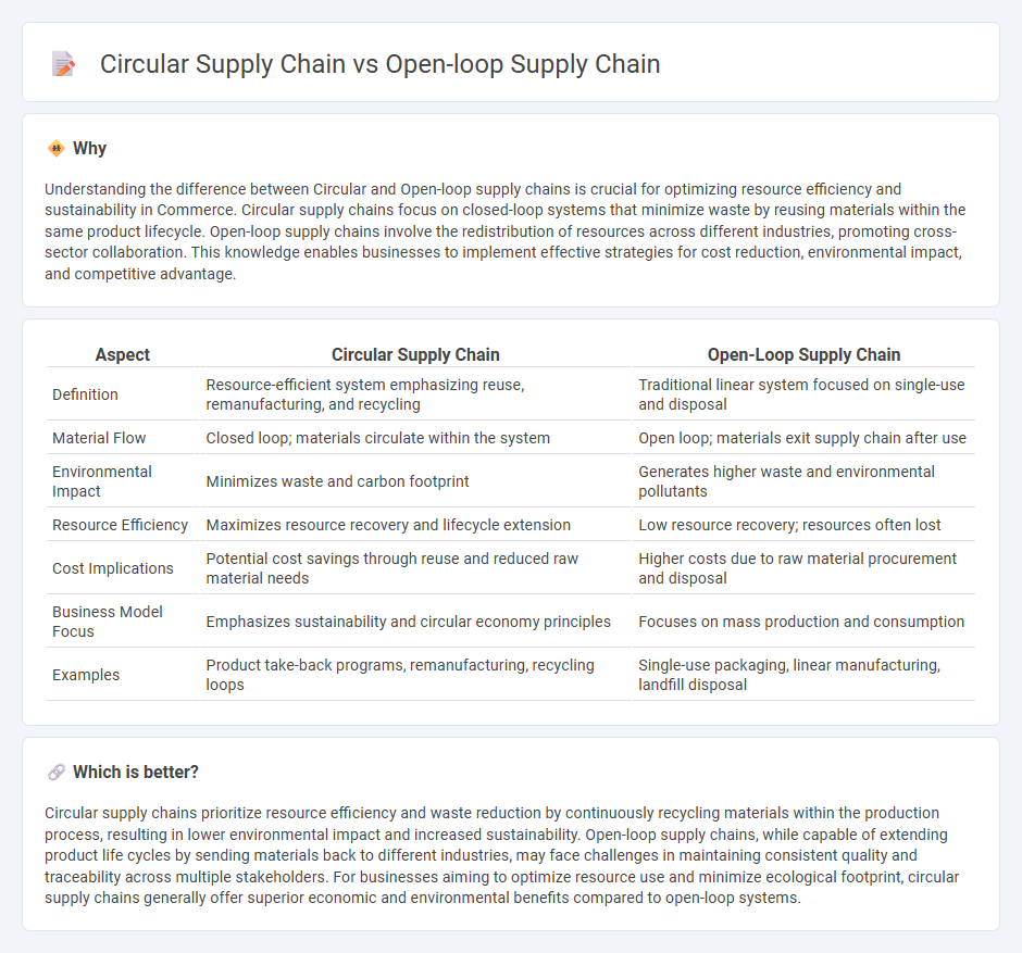Circular Supply Chain vs Open-Loop Supply Chain in Commerce