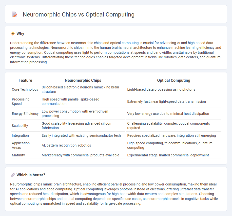 Neuromorphic Chips vs Optical Computing in Technology
