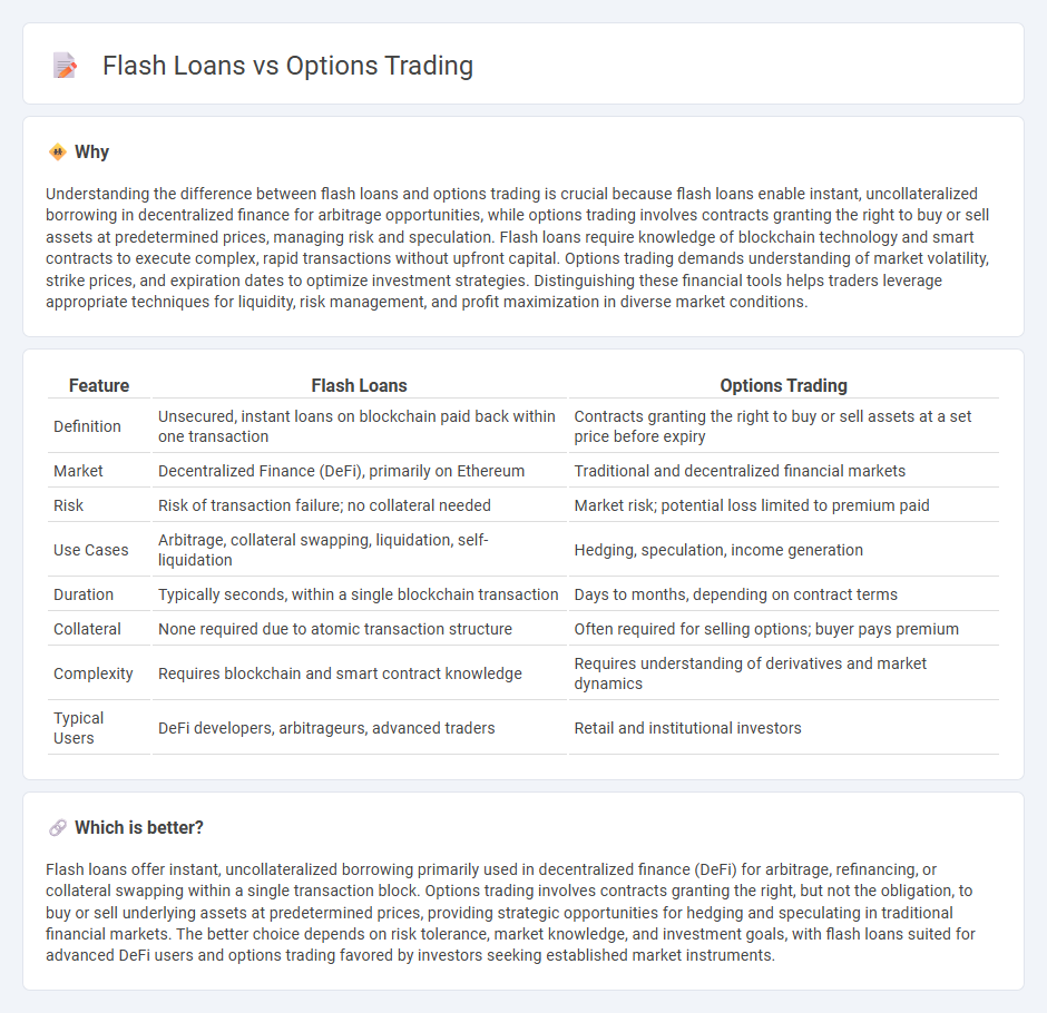 Flash Loans vs Options Trading in Trading
