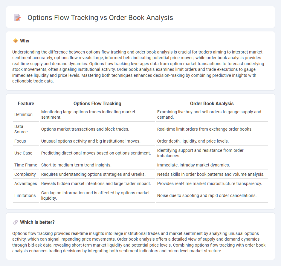 Options Flow Tracking vs Order Book Analysis in Trading
