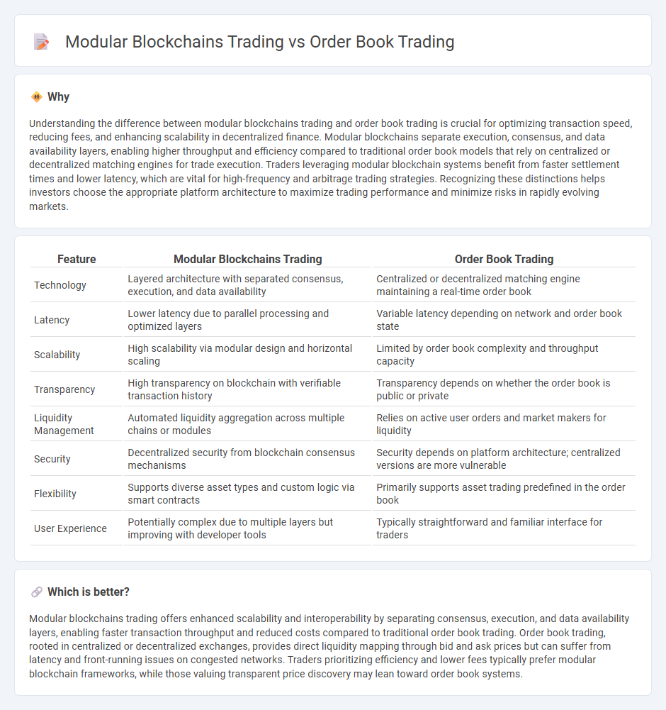Modular Blockchains Trading vs Order Book Trading in Trading