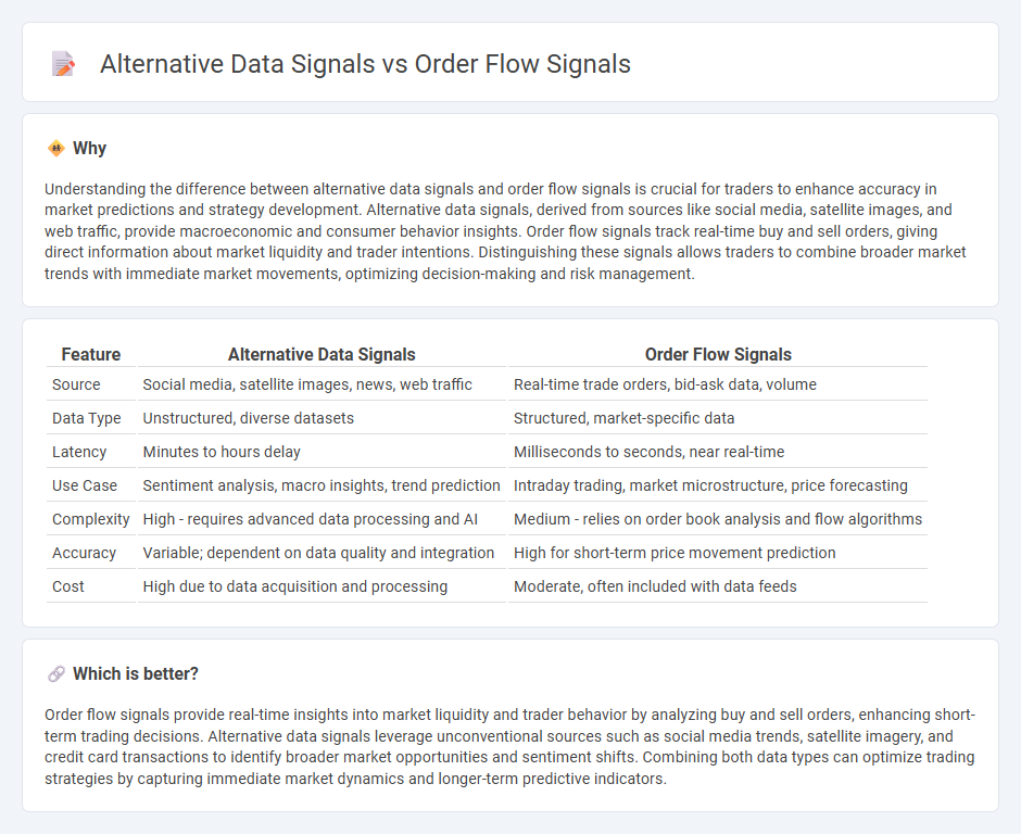 Alternative Data Signals vs Order Flow Signals in Trading