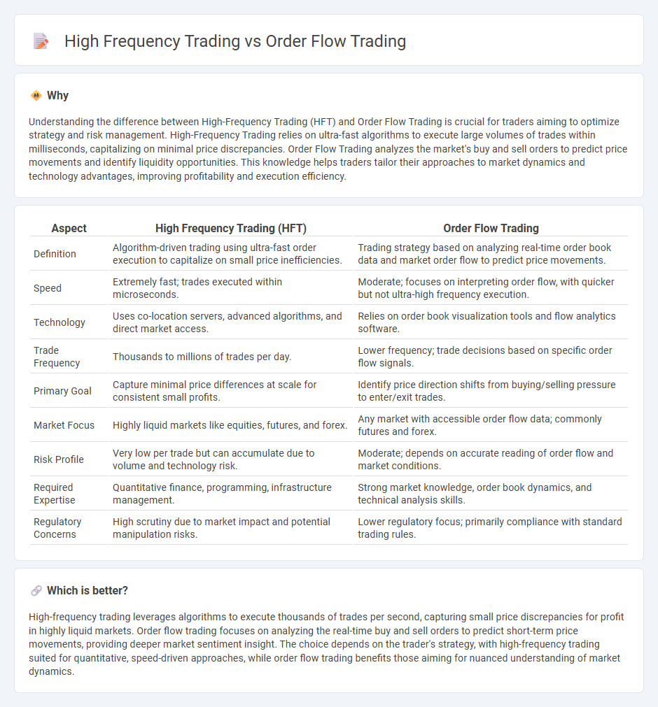 High Frequency Trading vs Order Flow Trading in Trading
