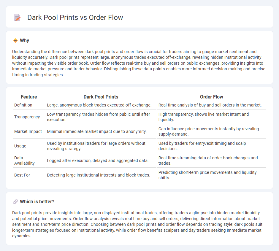 Dark Pool Prints vs Order Flow in Trading