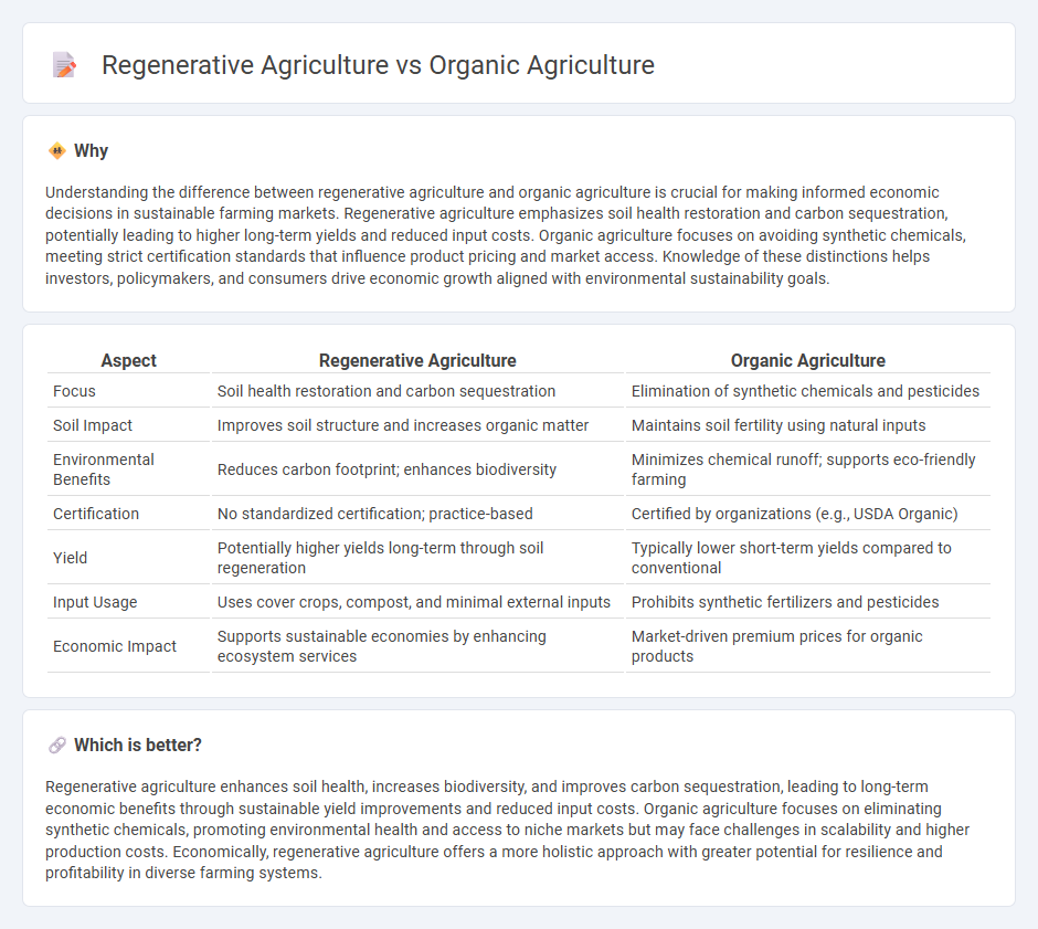 Regenerative Agriculture vs Organic Agriculture in Economy