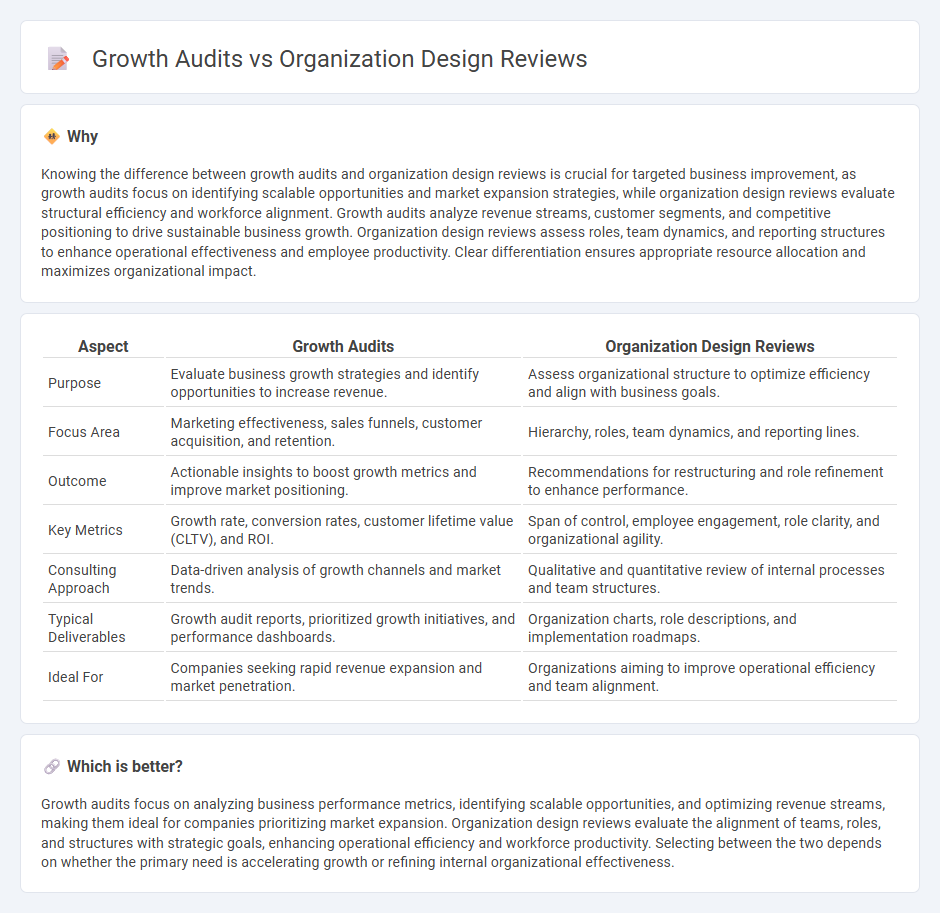Growth Audits vs Organization Design Reviews in Consulting