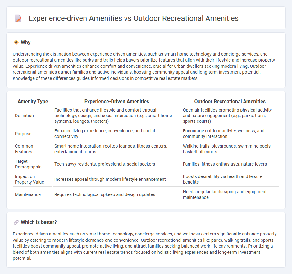 Experience-Driven Amenities vs Outdoor Recreational Amenities in Real Estate