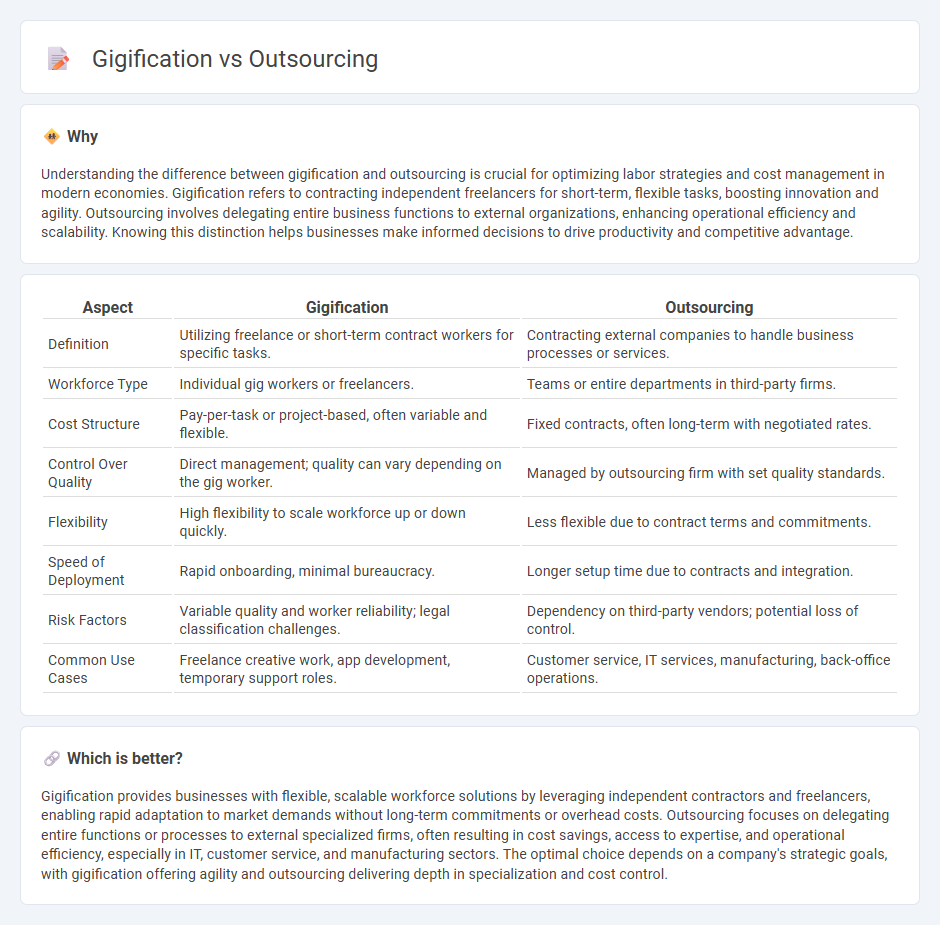 Gigification vs Outsourcing in Economy