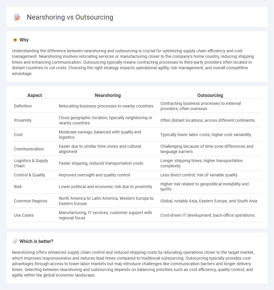 Nearshoring vs Outsourcing in Economy