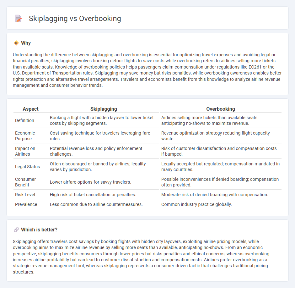 Skiplagging vs Overbooking in Economy