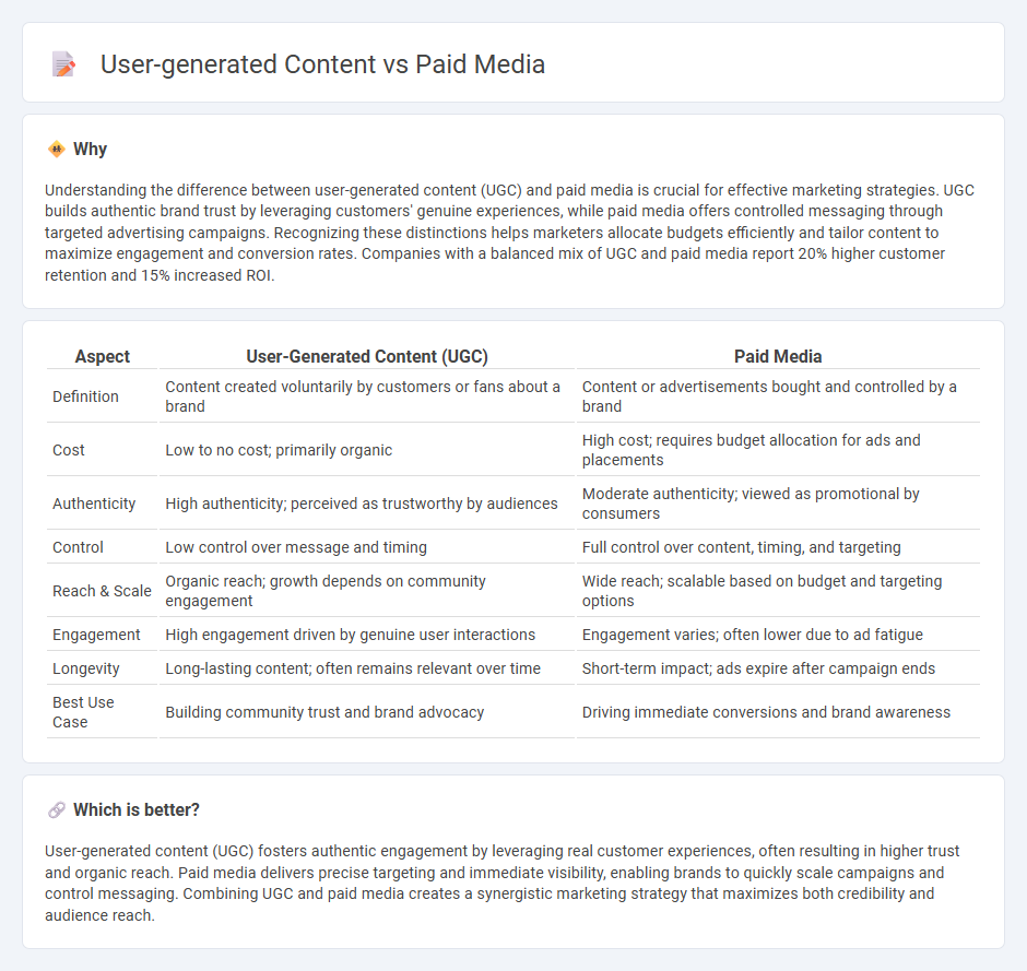 User-Generated Content vs Paid Media in Marketing