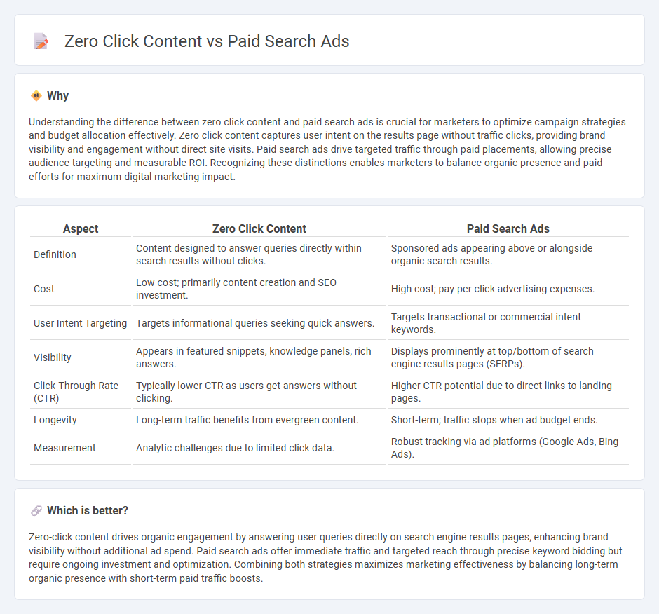 Zero Click Content vs Paid Search Ads in Marketing