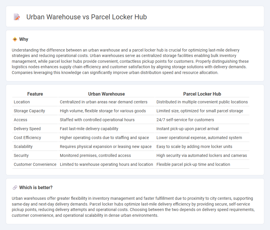 Urban Warehouse vs Parcel Locker Hub in Logistics