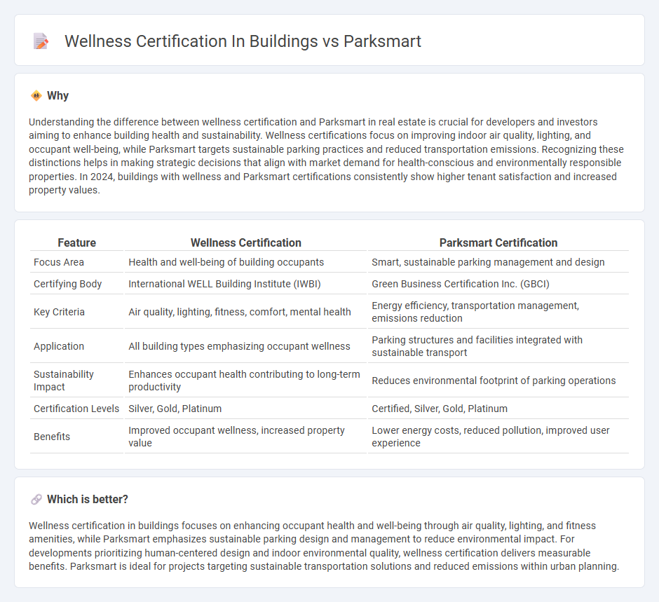 Wellness Certification In Buildings vs Parksmart in Real Estate