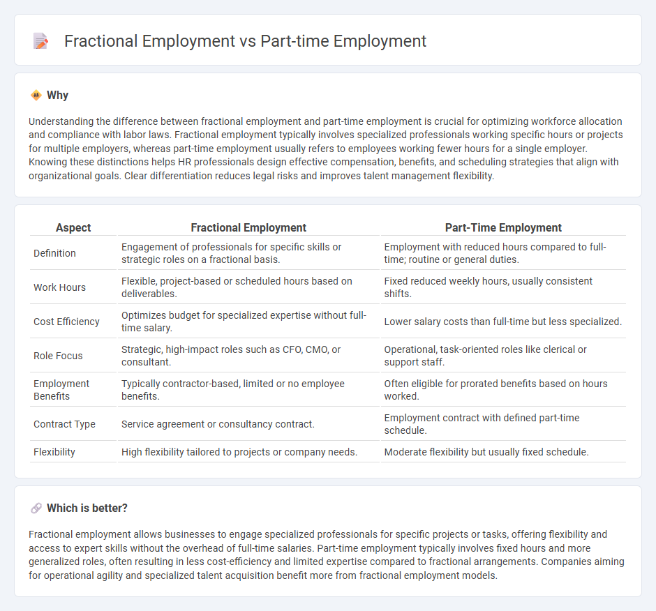 Fractional Employment vs Part-Time Employment in Human Resources
