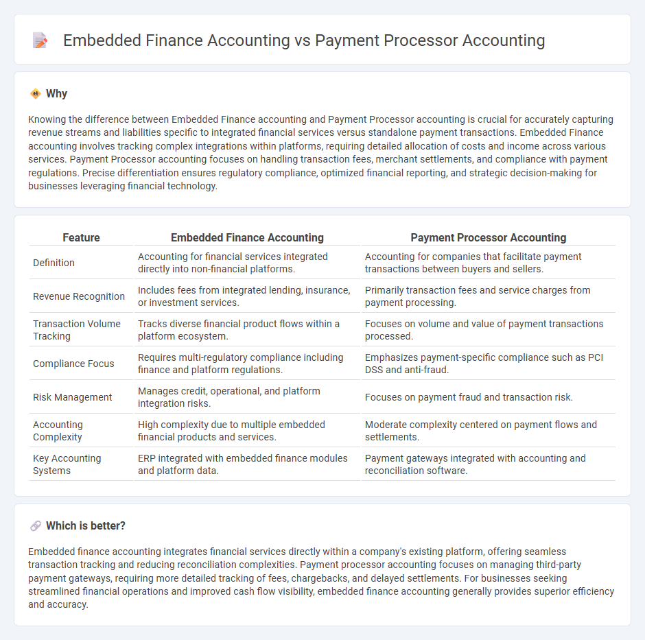 Embedded Finance Accounting vs Payment Processor Accounting in Accounting