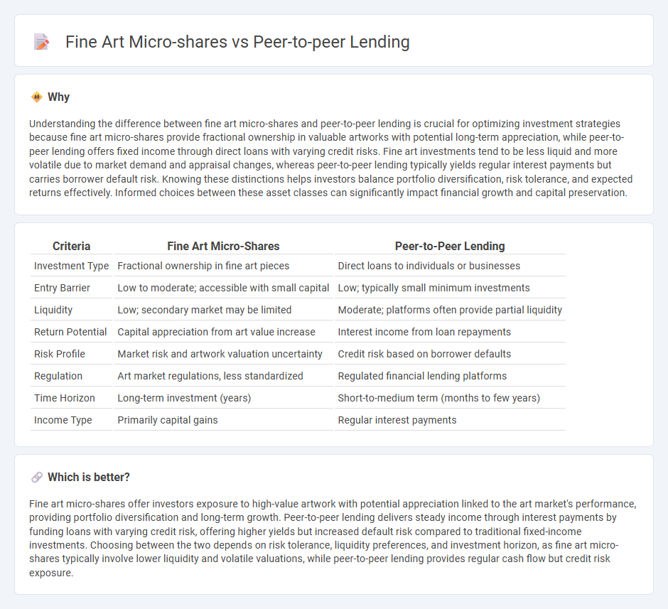 Fine Art Micro-Shares vs Peer-To-Peer Lending in Investment