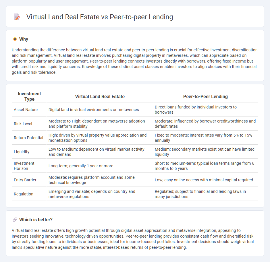 Virtual Land Real Estate vs Peer-To-Peer Lending in Investment