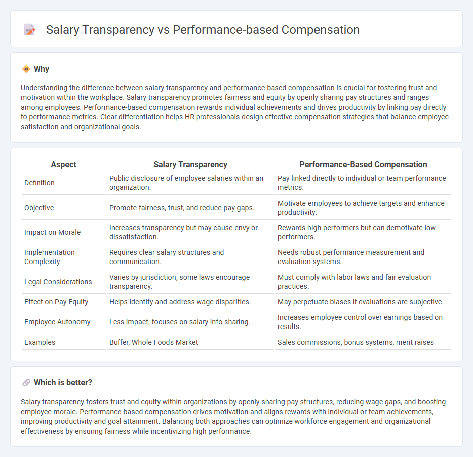 Salary Transparency vs Performance-Based Compensation in Human Resources