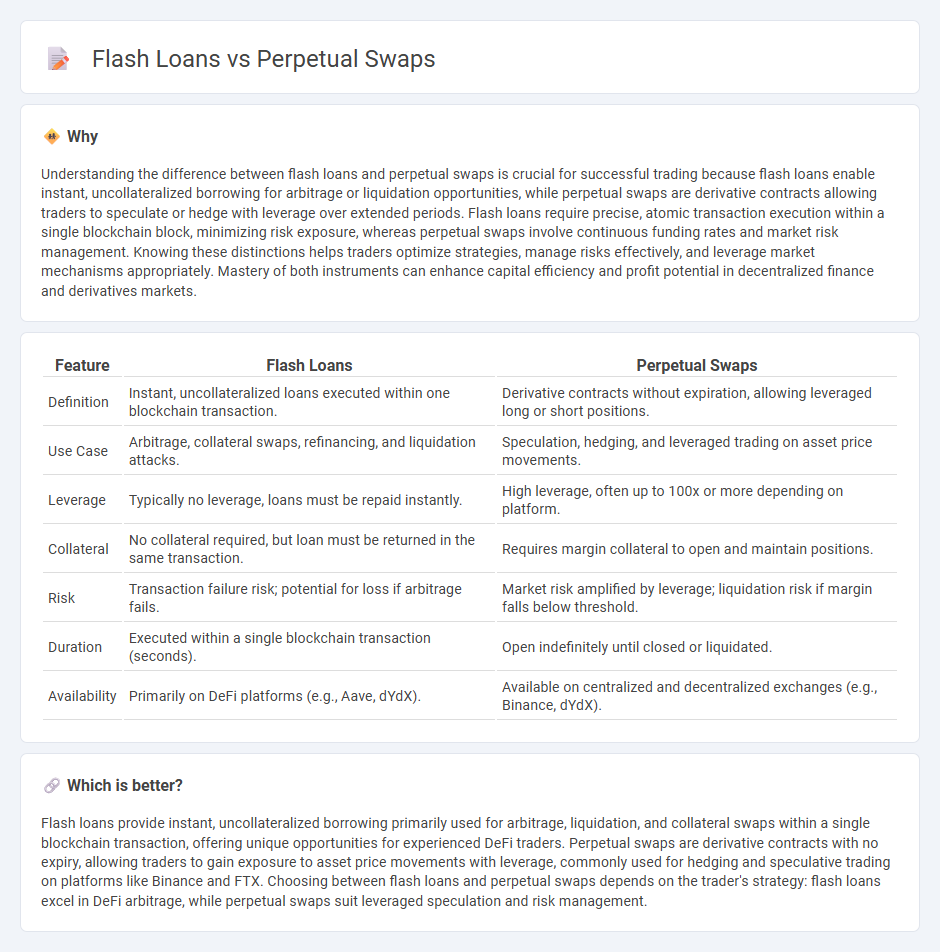 Flash Loans vs Perpetual Swaps in Trading