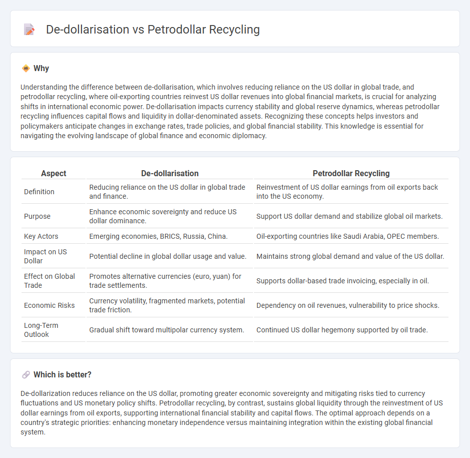 De-Dollarisation vs Petrodollar Recycling in Economy