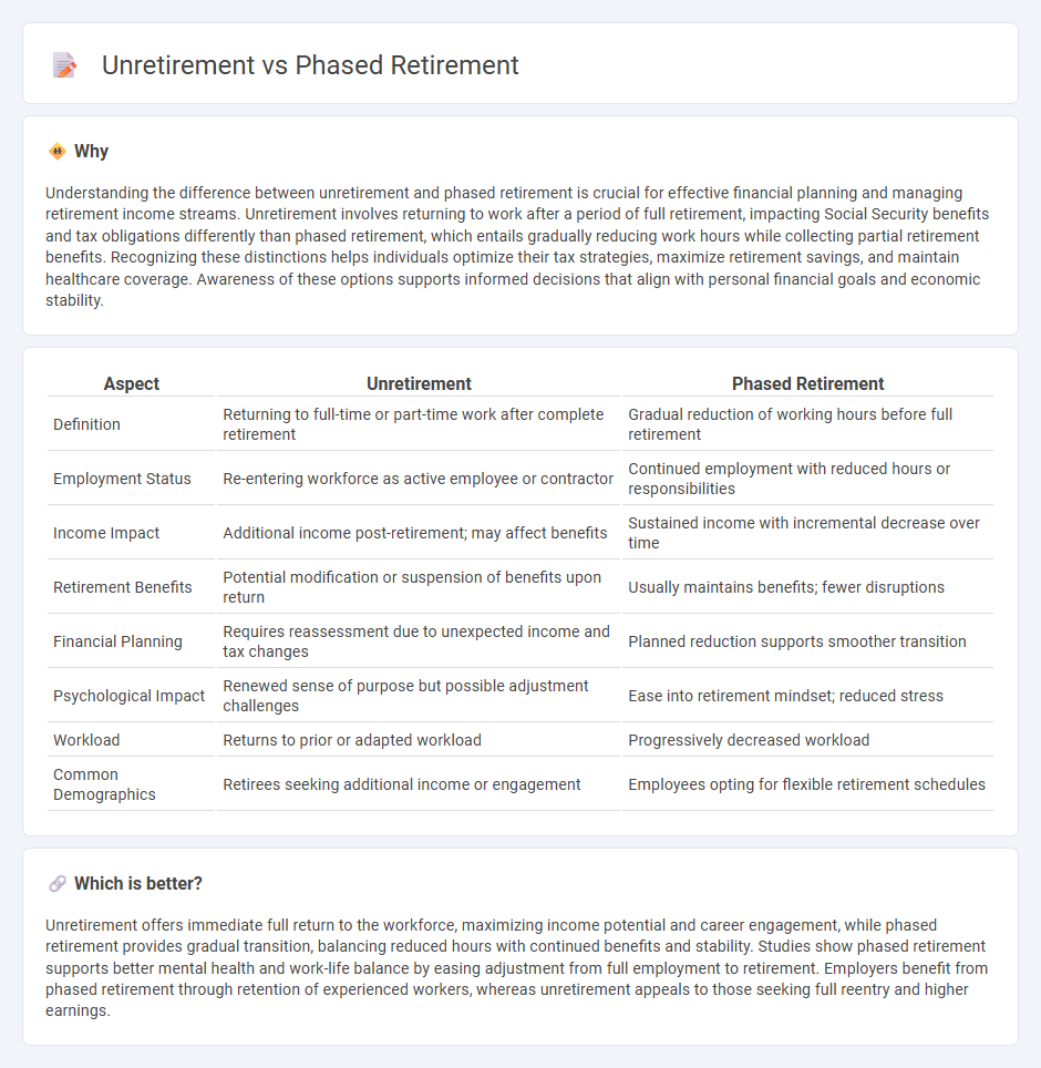 Unretirement vs Phased Retirement in Economy