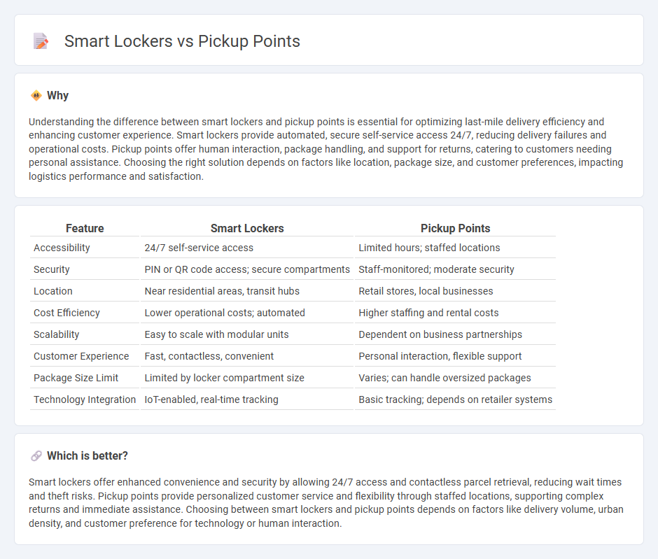 Smart Lockers vs Pickup Points in Logistics