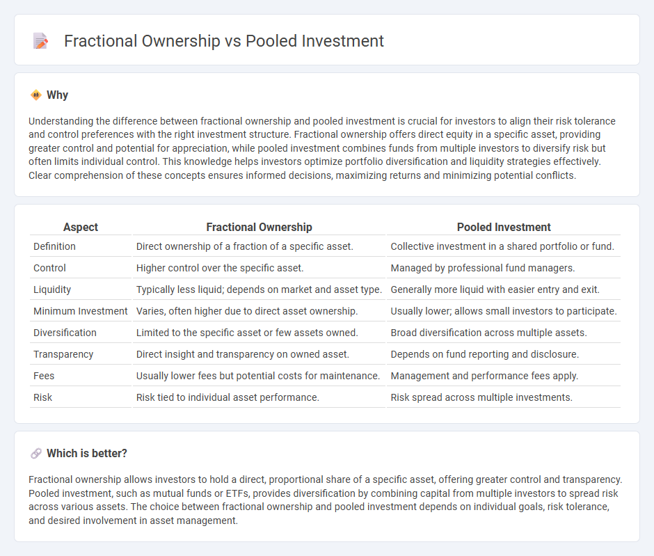 Fractional Ownership vs Pooled Investment in Investment