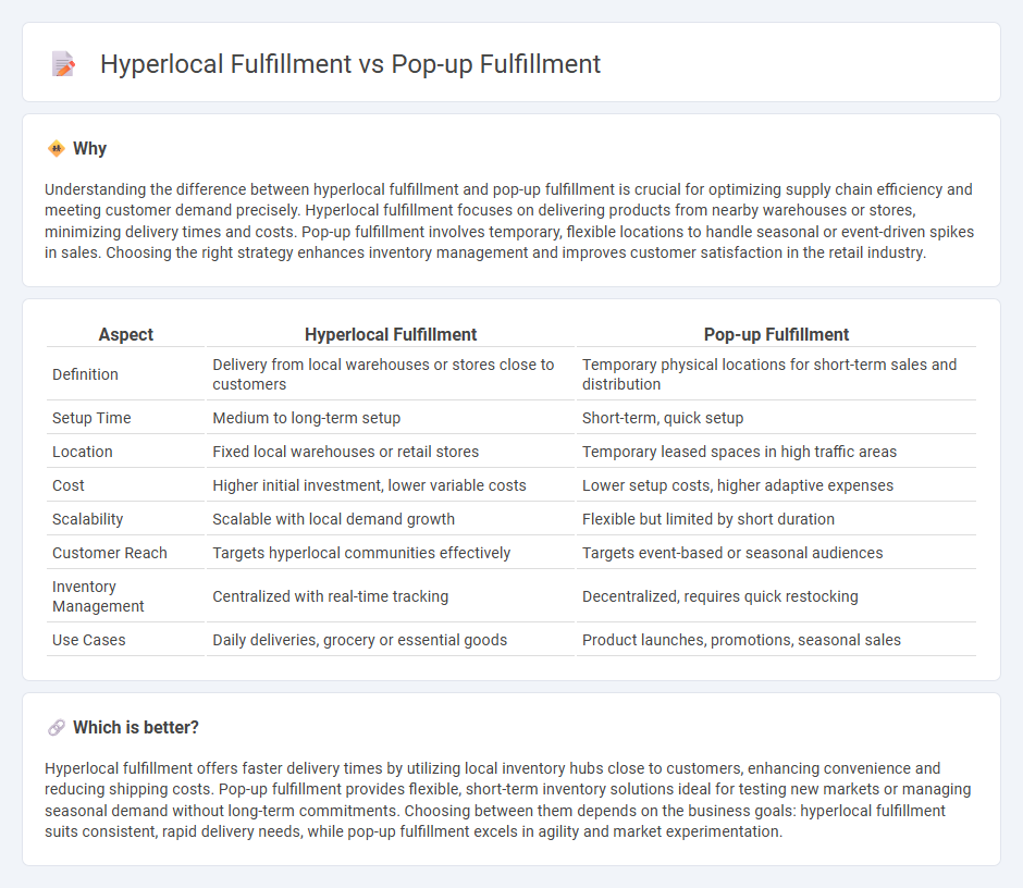 Hyperlocal Fulfillment vs Pop-Up Fulfillment in Retail