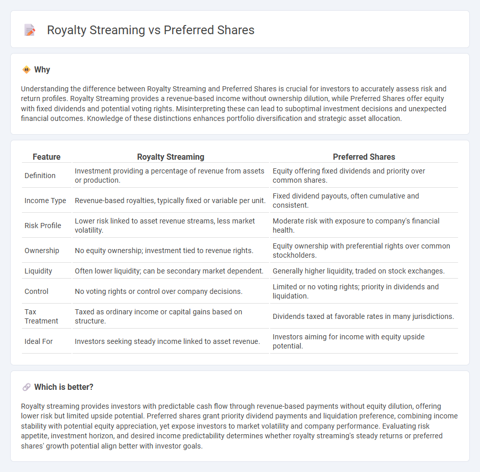 Royalty Streaming vs Preferred Shares in Investment
