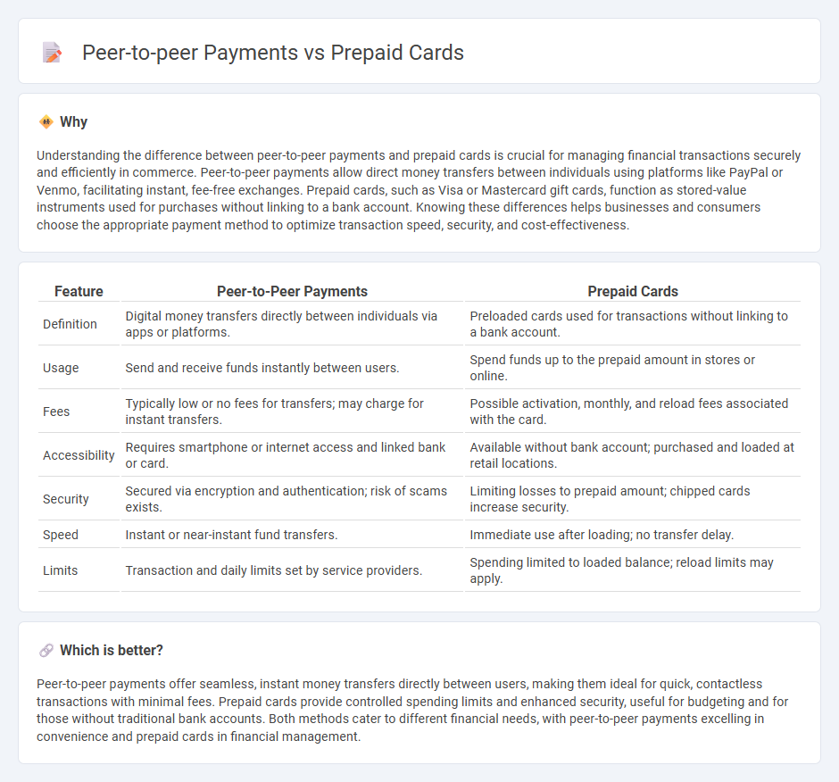Peer-To-Peer Payments vs Prepaid Cards in Commerce