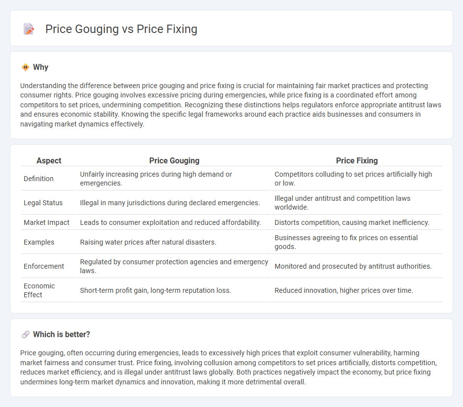 Price Gouging vs Price Fixing in Economy