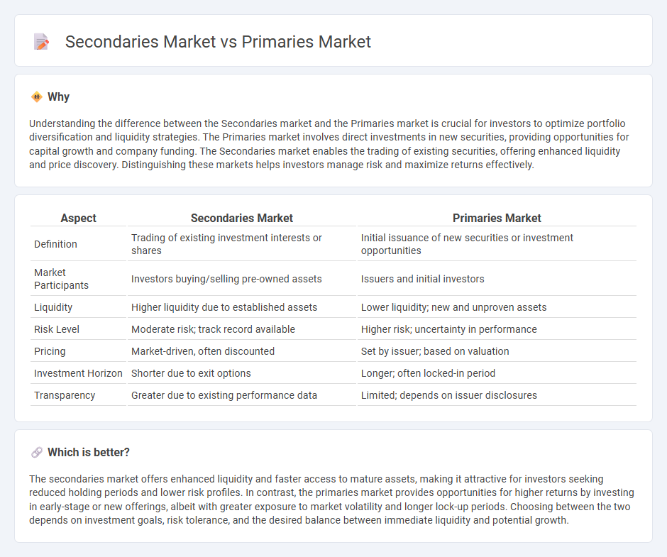 Secondaries Market vs Primaries Market in Investment