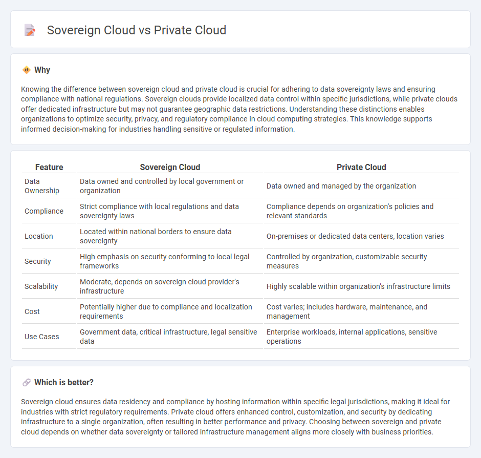 Sovereign Cloud vs Private Cloud in Technology