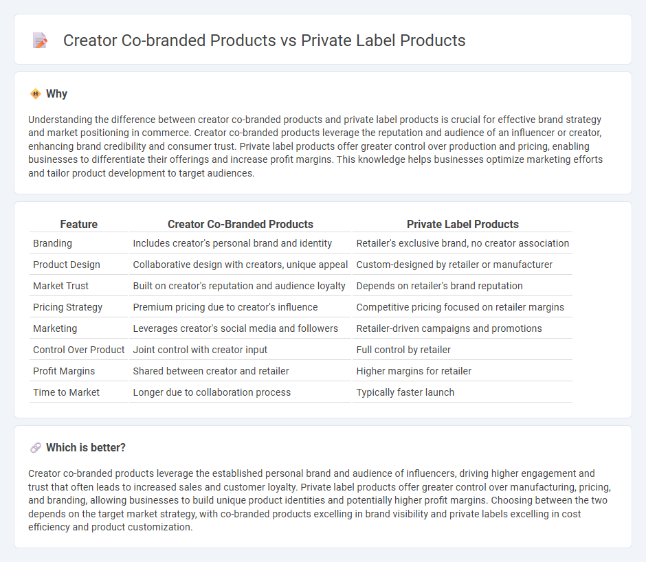 Creator Co-Branded Products vs Private Label Products in Commerce