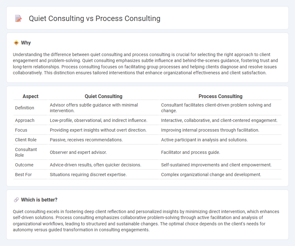 Quiet Consulting vs Process Consulting in Consulting